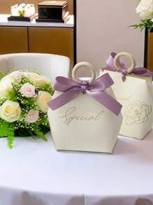 5 piezas/10 piezas Bolsas de papel DIY para regalo de dulces de boda, bolsas de fiesta de celebración para bodas