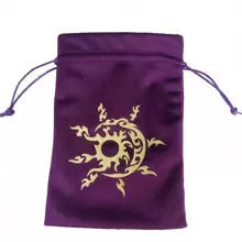 1pc Thick Velvet Tarot Oracle Card Pouch Drawstring Storage Bag Handbag Divination Game Energy Stone Small Items Storage Bag Easter Christmas Halloween Gift Bag Back To School