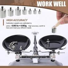 Precision Balance Calibration 1g-500g Weight Set Kit For Digital Pocket Scale UK - Silver - View 7