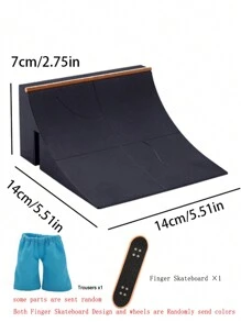 Vingertop Speelgoed 6-in-1 Vinger Met Vinger skateboard Kit Trap Volgen Met Vinger Rolschaatsen ( Vinger Skateboard Verstuur op Willekeurige kleur )