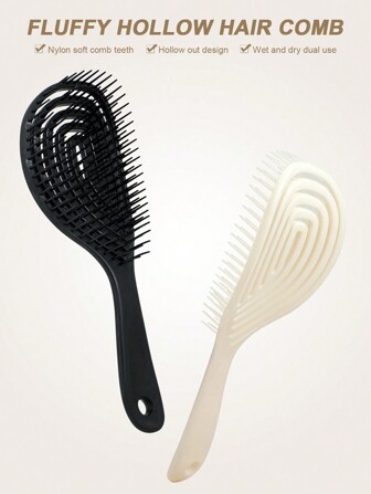 1 Pc Hollow Out Detangling Comb, Detangling Hair Brush, Speed Blow Dry, Ergonomic, Heat Flex Comb Teeth, Detangling Knots Snag-Free, Hair Comb For Soft Straight And Curly Hair, Girl Gift, Hair Brush, Comb, Hair Tools, Hair Products And Accessories For Barber Salon Beauty Travel Essentials, Back To School, Travel Holiday Essentials, Hair Accessories For Women, Brush, Hair Brush, Wooden Comb, Hair Brush, Mini Hair Brush, Detangling Brush, Hair Brushes, Curly Hair Brush, Hairdressing Equipment,Travel Essentials,Travel Essential,Hairstyle,Hairdressing,Hair Brush,Slick Back Brush,Styling Brush,Curly Hair Brush,Edge Brush,Hair Comb,Brush Hair,Hair Brush Set,Comb Hair,Comb For Curls,Detangling Brush,Hair Brush For Women,Hair,Travel,Hair Products,Hair Tools,Hair Stuff,Barber,Barber Accessories,Barbershop,Hairdressing Equipment