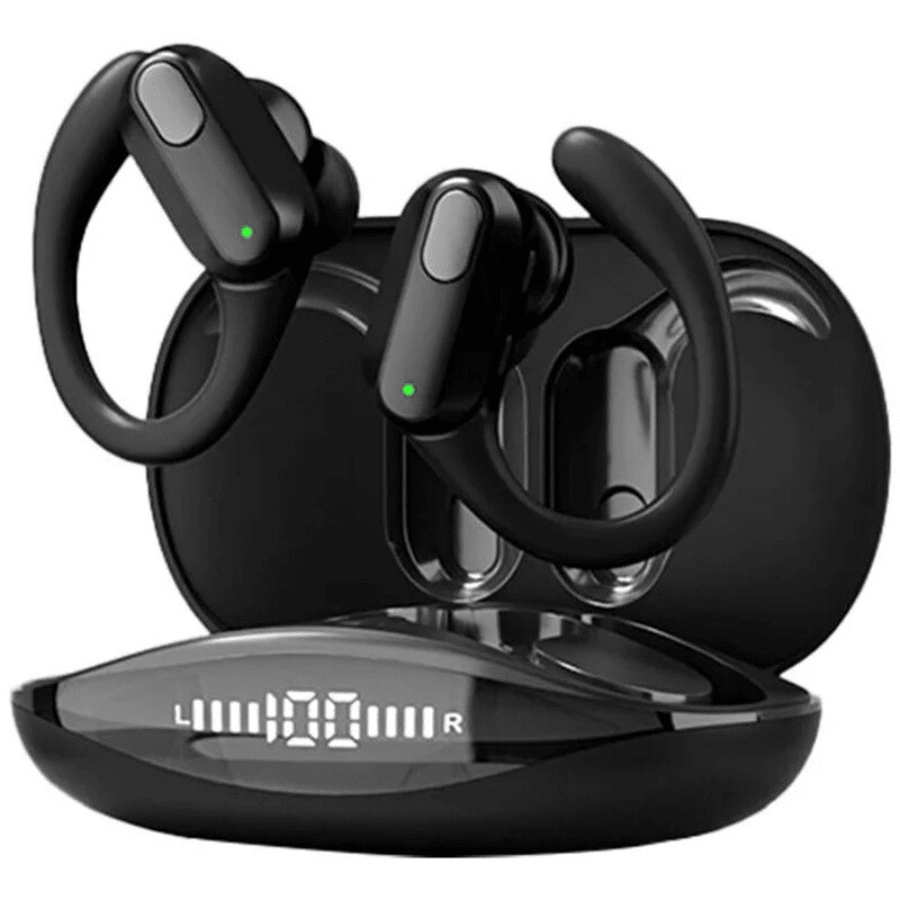 Fone De Ouvido Sem Fio Bluetooth 5.3 XT80 Preto Com Microfone Cancelamento de Ruído