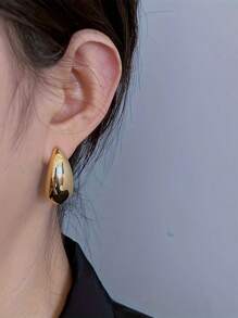 3pairs Fashion Stainless Steel Large & Jewelry For Women