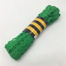 1pc 15yards 5mm Multicolor Polyester Ribbon Zig Zag Ribbons DIY Handmade Material For Wedding Party Christmas Decoration - Pick Colors - View 27