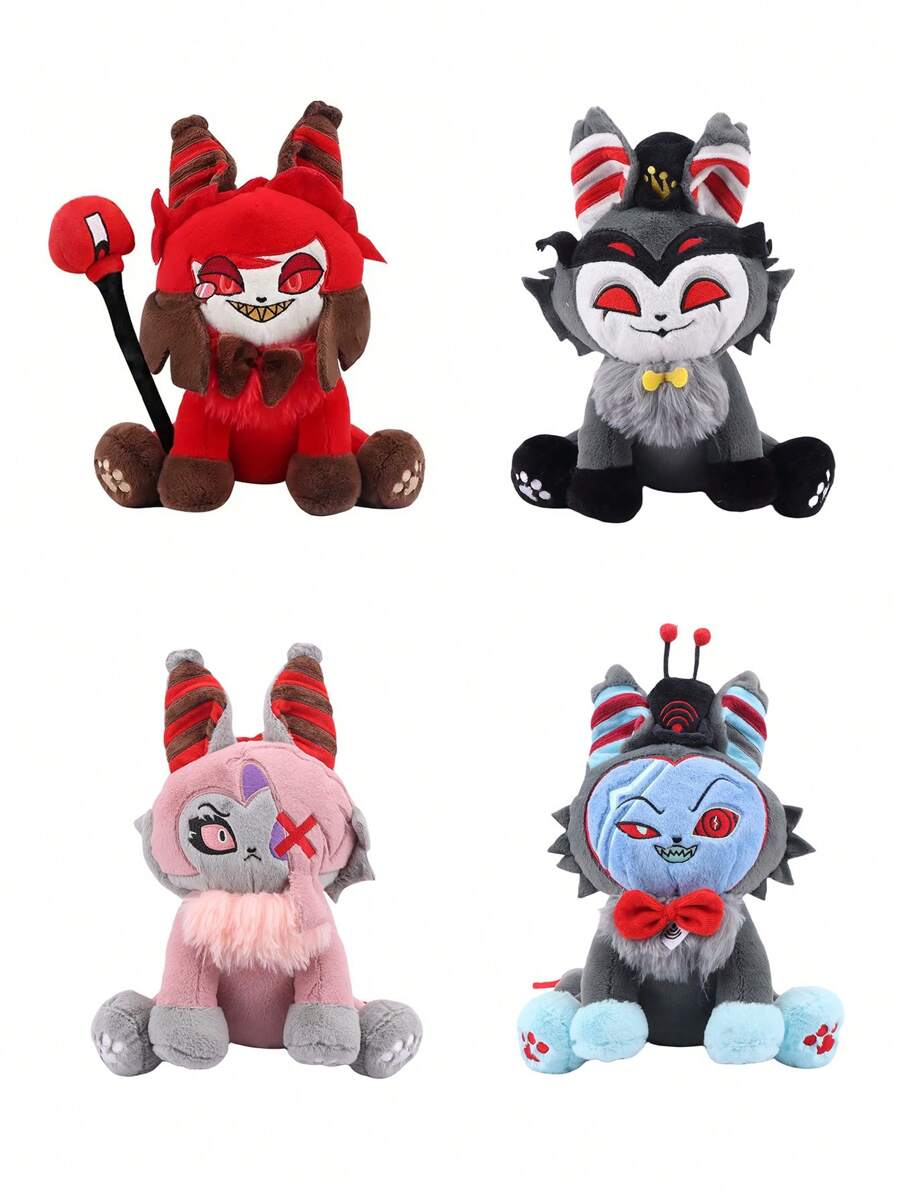 Giocattolo di peluche soffice con personaggio a cartone animato, 31cm/12.2in, peluche di gatto anime, regali creativi per bambini per feste di compleanno, decorazione domestica per ragazze, decorazione natalizia