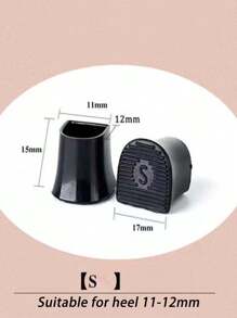 QKC 1 Pair Anti-Skid High Heel Protector Cover Shoes Stopper, For Women Sandals Women Pumps White Heels, Kitten Heels, Black Heels