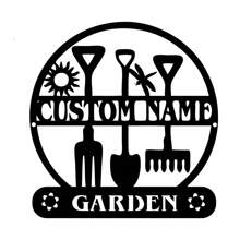 1pc Metal Garden Sign With Stakes, Garden Stake Sign Personalized, Garden Metal Sign, Custom Gardener Decor, Metal Yard Decor, Gardening Gifts Birthday Graduation