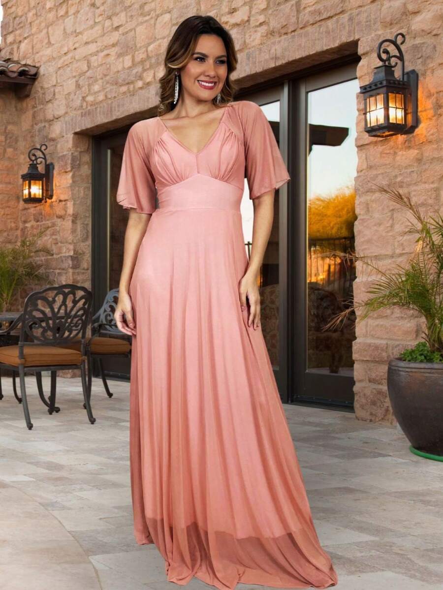 Long Bell Sleeve Dress - Xem 1