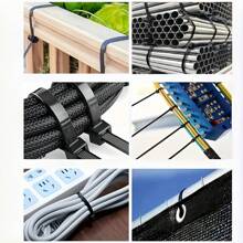 10pcs, Multi-Purpose "Heavy Duty" Nylon Tie - Self-Locking, Large Zip Long Zip Ties Heavy Duty With 200 Lb Tensile Strength, Big Cable Ties, Large Size Tie Plastic Tie Wire Tie New Material Tie Wire Tie, For Tie And Organization In Home(The Product Is Reusable) - Black - View 6
