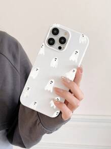 Ốp lưng điện thoại trong suốt in hình hấp thụ sốc, Ốp lưng điện thoại in hình ma Halloween, Tương thích với iPhone 16/IPhone 16 Pro/IPhone 16 Plus/IPhone 16 Pro Max, Tương thích với điện thoại Samsung Galaxy - Nhiều màu - Xem 5