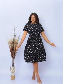 Mavie Dress Versatility: Perfect For Formal, Casual Events Or That Special Date - Đen và trắng - Xem 4