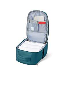 大容量尼龙手提背包笔记本电脑旅行背包轻便易打理短途旅行时尚男士商务功能背包配有舒适肩带学生礼物随机发货新旧版本万圣节男士礼物秋季圣诞节尖叫包男士返校书包背包冬季圣诞礼物旅行包 - 水鴨藍 - 查看 8