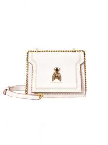 New Fashion Retro Bee Decorative Design Shoulder Bag, Square Bag, Metal Chain Decorative Crossbody Bag, Solid Color PU Waterproof Fabric Wallet, Suitable For Travel, Shopping, Giving Mom Festival Gifts