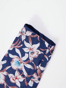 Giolshon 女士米黄色双面连帽外套 - 双面印花设计，休闲时尚，适合日常叠穿 - 藏蓝色 - 查看 10