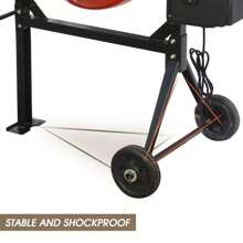5.0 Cubic Ft Concrete Mixer, 4/5HP 600W Electric Cement Mixer Machine For Stucco With Wheel And Stand,Cement Mixing Tools For Mortar, Stucco And Fodder - Orange - View 10