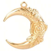 5 pièces Breloques pendentifs en acier inoxydable vintage plaqué or et argent en forme de tortue, de tournesol et de feuille pour la fabrication de bijoux DIY, colliers, bracelets, boucles d'oreilles, décoration de fermeture éclair de sac