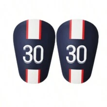 1 par de protectores mini de pierna para fútbol, diseño de alta calidad y reforzado, ultra ligeros mini, espinilleras pequeñas de fútbol, protectores de la pantorrilla