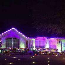 C9 LED Christmas Light Bulbs - 25-50 Pack C9 LED Bulbs Aqua For E17 Candelabra Base - 1W For Outdoor String Lights, Holiday-SMD Lamp Beads - 紫色 - 查看 5