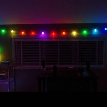C9 LED Christmas Light Bulbs - 25-50 Pack C9 LED Bulbs Aqua For E17 Candelabra Base - 1W For Outdoor String Lights, Holiday-SMD Lamp Beads - 紫色 - 查看 6