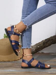 Women Handmade Sandals, Comfortable Soft Fashionable, Anti-Slip Peep Toe Lightweight Flat Slippers For Home