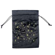 1pc Thick Velvet Tarot Oracle Card Pouch Drawstring Storage Bag Handbag Divination Game Energy Stone Small Items Storage Bag Easter Christmas Halloween Gift Bag Back To School