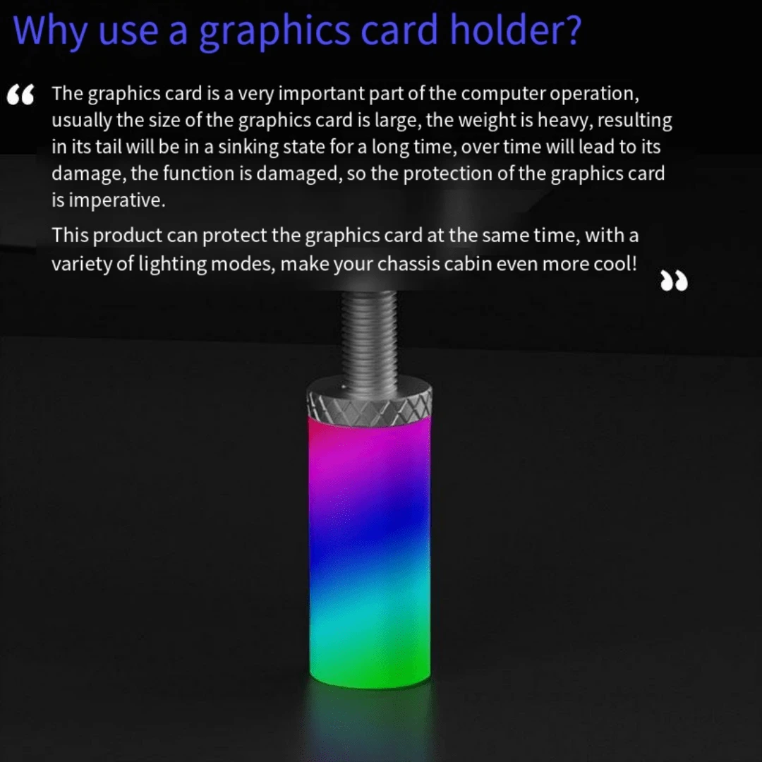 Computer Accessories, Computer Graphics Card Mini Stand, ABS Material