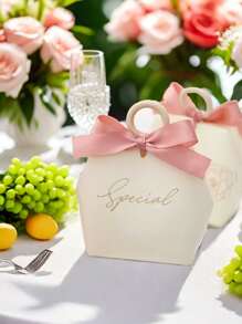 5 piezas/10 piezas Bolsas de papel DIY para regalo de dulces de boda, bolsas de fiesta de celebración para bodas