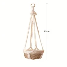 1pc Bohemian Style Hanging Flower Pot Basket, Handwoven Hanging Planter Decor Net, Colorful Hanging Rope - Excludes Potted Plants,Home Decor ,Room Decor,Wall Decor Gifts Birthday Graduation - As Shown In the Figure - View 15