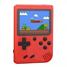 Handheld Retro Video Game Console  Built-In 500 In 1 Classic Games Player - Red - View 5