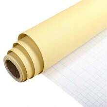 Solid Color Wallpaper / Adhesive Sticker 5 Meters - Different Types Of Models - 黃色 - 查看 2