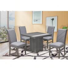 Comedor Foster 4 sillas - Gris - Ver 2