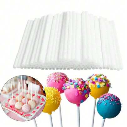 100pcs/Pack Lollipop Plastic Sticks,