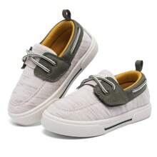 Tombik Toddler Boys & Girls Boat Shoes Kids Canvas Sneakers (Toddler/Little Kid) - WALNUT - View 2