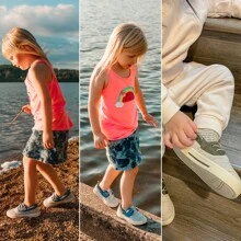 Tombik Toddler Boys & Girls Boat Shoes Kids Canvas Sneakers (Toddler/Little Kid) - WALNUT - View 8