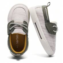 Tombik Toddler Boys & Girls Boat Shoes Kids Canvas Sneakers (Toddler/Little Kid) - WALNUT - View 11
