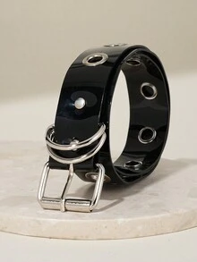 1pc Women Punk Style Waist Belt - Black - View 1