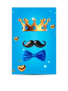 Kit Decorative Covers Rectangular Panel + Trio Sublimated Cylinder Covers Party And Birthday Decoration Various Themes Father's Day Father And Son - Hình chữ nhật + 3cilin 2046 - Xem 3