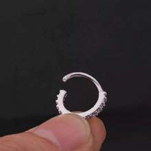 Kit 4 Piercing Nasal Flap With Zirconia Stones For Cartilage - 2銀+2金 - 查看 4