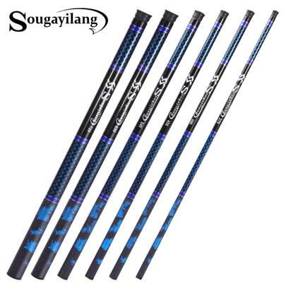 SOUGAYILANG Basic/Lightweight Portable Carbon Fiber Fishing Rod, Stream Rod, Short Section Rod