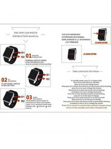 2 pièces Montres électroniques sportives et décontractées pour couple, convient comme cadeau de rentrée scolaire