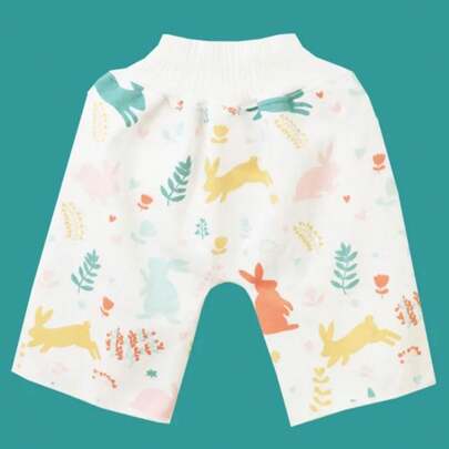 1 pieza Pantalones/Falda infantil impermeables y antifiltraciones para entrenamiento de ir al baño, suaves y cómodos, lavables a máquina y reutilizables, adecuados para bebés