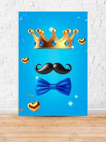 Kit Decorative Covers Rectangular Panel + Trio Sublimated Cylinder Covers Party And Birthday Decoration Various Themes Father's Day Father And Son - Hình chữ nhật + 3cilin 2046 - Xem 4