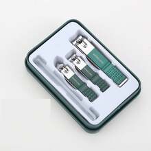 1 Set Professional Nail Care Set, Nail Clipper, Slanted Nail Clipper, Nail File - 4pcs Stainless Steel Manicure Tool Set - Multicolor - View 2