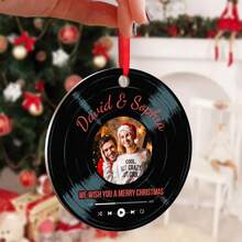Catygift Customized Acrylic Photo Pendant - With Your Favorite Song Lyrics - Pendant - Personalized Acrylic Pendant - Birthday, Graduation Gift For Girlfriend, Family, Boyfriend, Husband, Wife - As Shown - View 3