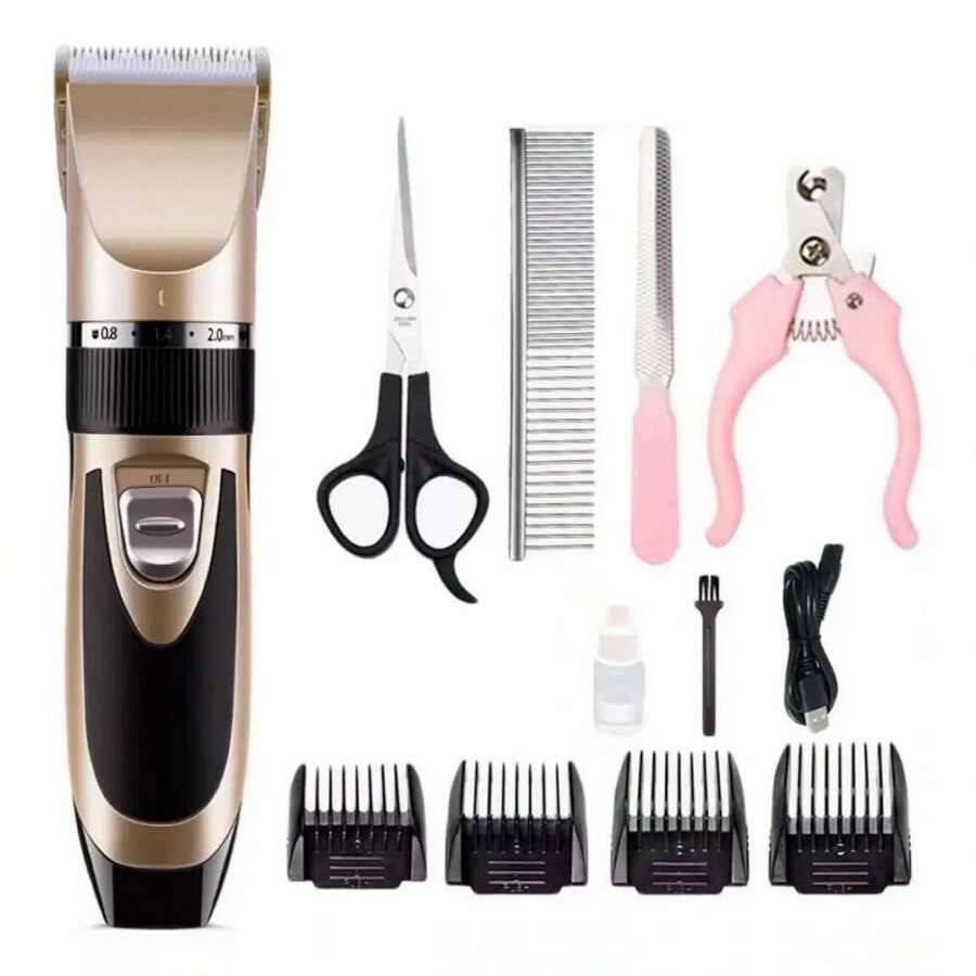 Professional Pet Grooming Machine Kit For Dogs And Cats Animals Bivolt - 彩色 - 查看 1