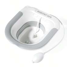 1个可折叠式坐浴盆，产后痔疮清洗盆，浴室配件，圣诞装饰，适用于居家、旅行、浴室装饰、圣诞节、万圣节，女性礼物（多种颜色和款式可选）浴室配件 浴室工具 - 粉色 - 查看 16