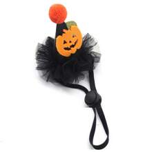 Pet Hat, Suitable For Small Dogs And Cats,Halloween Pumpkin Bat Dog Hat, Party Holiday Decoration Headwear 1pc - Multicolor - View 7