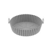Silicone Mold For Airfryer Electric Fryer Non-Stick Reusable Cake Mold 20cm - 灰色 - 查看 7