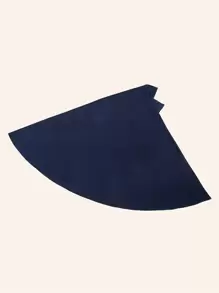 1 件女式超大无袖纯色休闲头巾，带下巴遮盖，Al-Amira，Khimar，设计，适合日常佩戴头带 Abaya 配饰女式面纱 - 藏藍色 - 查看 5