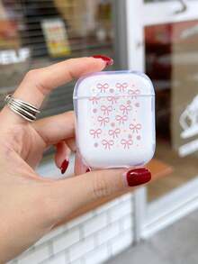 1 个极简主义蝴蝶结、草莓、雏菊图案透明耳机盒兼容 AirPods 1/2、AirPods Pro、AirPods 3、AirPods Pro（第二代） - 彩色 - 查看 5
